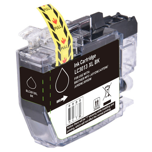Brother LC3013BK LC-3013BK LC3011 BLACK Compatible 400 Pages Cartridge MFCJ491DW MFCJ497DW MFC